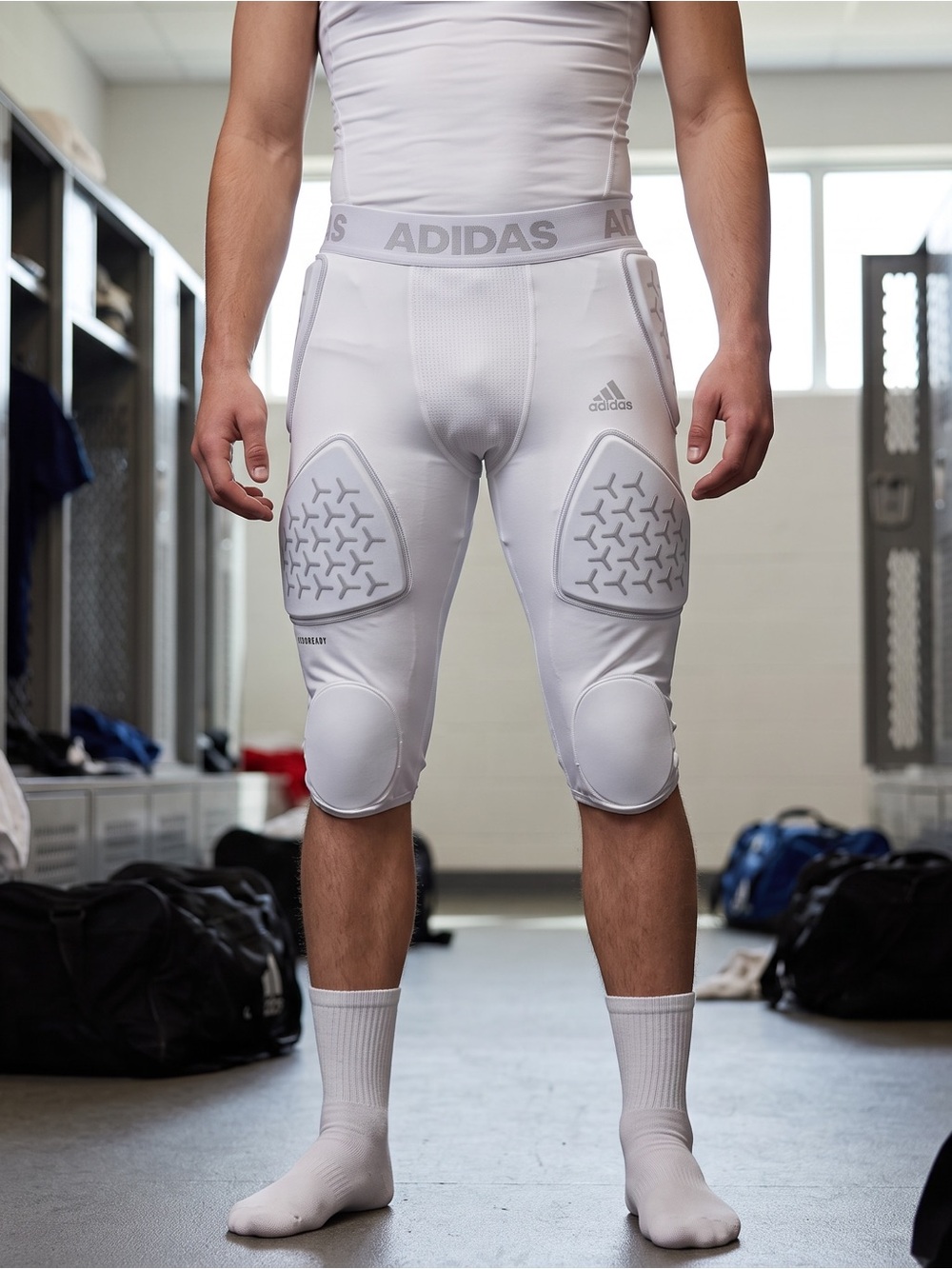 Adidas Force 3/4 5-Pad Football Girdle White Adult XL
